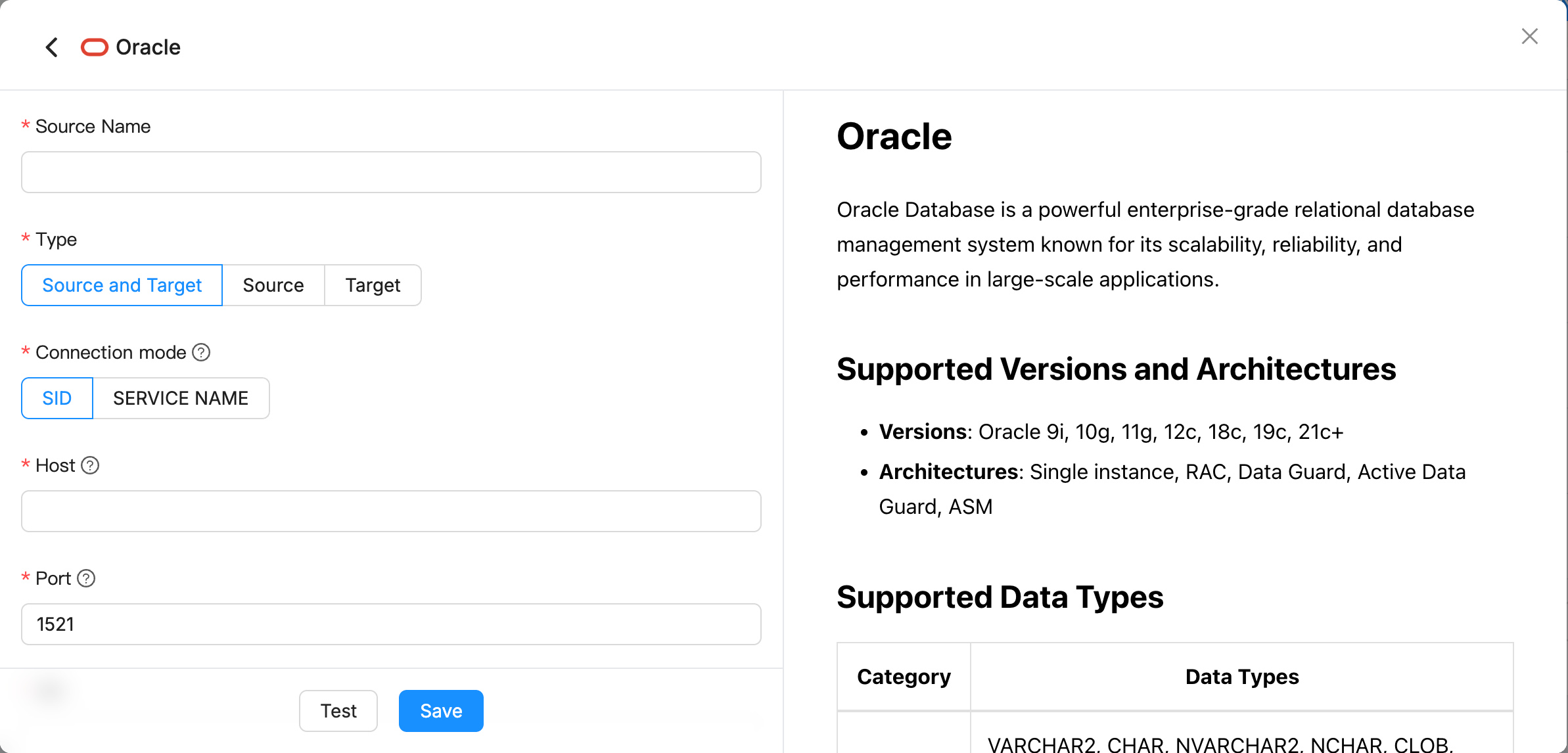 Oracle Configuration